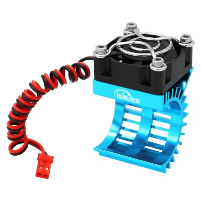 Hobby Fans RC Motor Heat Sink with 5V Cooling Fan Fit 370 380 390 2838 2858 2845 Size Brushless Motor Heatsink for 1/14 1/16 1/18 RC Car Truck Buggy Crawler