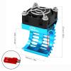 Hobby Fans RC Motor Heat Sink with 5V Cooling Fan Fit 370 380 390 2838 2858 2845 Size Brushless Motor Heatsink for 1/14 1/16 1/18 RC Car Truck Buggy Crawler view 3
