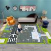 Large Airport Play Mat for Playing with Little Cars ,Road Traffic Educational Carpet,Fun Bedroom Playroom Area Rug for Boys Girls Learning Playing-120x160cm(47x63inch) view 3