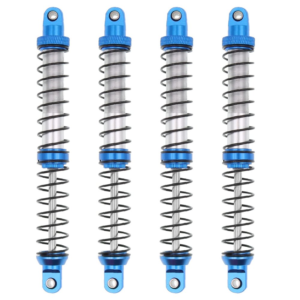 Treehobby 4Pcs Metal Shock Absorbers Oil Damper Adjustable RC Crawler Shock RC Damper Springs Compatible With 1/10 Axial SCX10 II 90046 Traxxas TRX4 RC4WD D90 TRX6 Redcat Gen 8 RC Crawler Car(120MM)