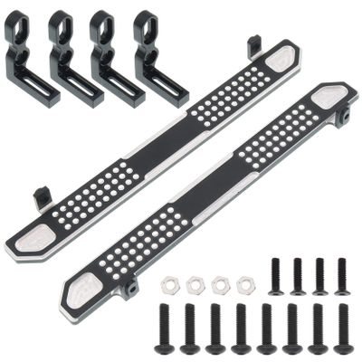 Treehobby 2-Pack Metal Side Pedal Step Foot-Plate Pedal Compatible with TRAXXAS TRX-4 TRX4 Defender Bronco 1/10 Scale RC Crawler Upgraded Parts