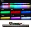 Treehobby Exquisite Colorful 50 LED Car Roof Light Double Row LED Light Front Bumper Lamp Wrangler Bracket Compatible with 1/10 1/8 Traxxas HSP Redcat HPI Axial Tamiya RC Model Car Upgrade Parts view 2