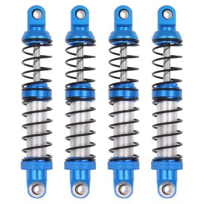 Treehobby 4Pcs Metal Shock Absorbers Oil Damper Adjustable RC Crawler Shock RC Damper Springs Compatible With 1/10 Axial SCX10 II 90046 Traxxas TRX4 RC4WD D90 TRX6 Redcat Gen 8 RC Crawler Car (80MM)