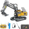 GoolRC RC Excavator, 1:20 Scale RC Construction Vehicle Toy, 2.4GHz 11 Channel Engineering Vehicles Educational Toys with Light and Music for, s and s view 1