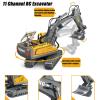 GoolRC RC Excavator, 1:20 Scale RC Construction Vehicle Toy, 2.4GHz 11 Channel Engineering Vehicles Educational Toys with Light and Music for, s and s view 2