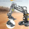 GoolRC RC Excavator, 1:20 Scale RC Construction Vehicle Toy, 2.4GHz 11 Channel Engineering Vehicles Educational Toys with Light and Music for, s and s view 3