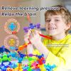 CreateView 114pcs Suction Cup Bath Toys for Kids Toddlers Family Game - Preschool Learning Sensory Montessori Classroom Stocking Stuffers for Ages 3-8 Bathtub Window Toys for Autism view 2