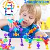CreateView 114pcs Suction Cup Bath Toys for Kids Toddlers Family Game - Preschool Learning Sensory Montessori Classroom Stocking Stuffers for Ages 3-8 Bathtub Window Toys for Autism view 4