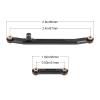 AllinRC SCX24 Steering Links Aluminum Steering Linkage Set High-Tightening Links for Axial SCX24 1/24 Upgrades (Black) view 4