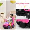 HONEY JOY Ride On Push Car, Foot to Floor Ride On Sliding Car Push Handle & Detachable Guardrail, Sound & Lights, Under Seat Storage, Push Cars for Toddlers 1-3, Gift for Kids Boys Girls(Pink) view 4