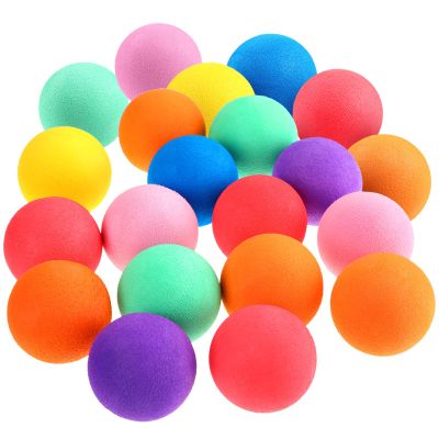 Cindeer 100 Pcs Mini Foam Balls Bulk for Kids Soft Lightweight Sponge Balls 1.57 Inches Assorted Play Orb for Birthday School Classroom Prizes Favor Easter Basket Stuffers, 7 Colors