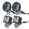 1/10th RC Car LED Roof Light Headlight Spotlight Upgrade for Axial SCX10 TRX4 D90 RC Crawler Truck Car (Round) view 1