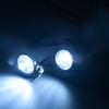1/10th RC Car LED Roof Light Headlight Spotlight Upgrade for Axial SCX10 TRX4 D90 RC Crawler Truck Car (Round) view 4