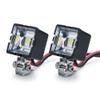 1/10th RC Car LED Roof Light Headlight Spotlight Upgrade for Axial SCX10 TRX4 D90 RC Crawler Truck Car (Square) view 4