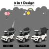 HONEY JOY Ride On Push Car, Foot to Floor Ride On Sliding Car Push Handle & Detachable Guardrail, Sound & Lights, Under Seat Storage, Push Cars for Toddlers 1-3, Gift for Kids Boys Girls(White) view 2