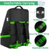 YOREPEK Car Seat Travel Bag, Padded Car Seats Backpack for Air Travel, Heavy Duty Carseat Travel Bag for Airplane, Airport Gate Check Bag (Green) view 3