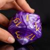 20 Sided DND Dice,D20 Giant Polyhedral Dice,55mm Titan Large Pearl Color D20 Dice,20 Sided Cube D&D Dice Set for Dungeons and Dragons, RPG, MTG Table Games(Purple-Pearl Series) view 3