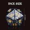 20 Sided DND Dice,D20 Giant Polyhedral Dice,55mm Titan Large Pearl Color D20 Dice,20 Sided Cube D&D Dice Set for Dungeons and Dragons, RPG, MTG Table Games(Black-Pearl Series) view 2