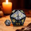 20 Sided DND Dice,D20 Giant Polyhedral Dice,55mm Titan Large Pearl Color D20 Dice,20 Sided Cube D&D Dice Set for Dungeons and Dragons, RPG, MTG Table Games(Black-Pearl Series) view 4