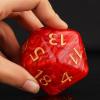 20 Sided DND Dice,D20 Giant Polyhedral Dice,55mm Titan Large Pearl Color D20 Dice,20 Sided Cube D&D Dice Set for Dungeons and Dragons, RPG, MTG Table Games(Red-Pearl Series) view 3