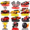 12Pcs Race Car Birthday Centerpieces for Children Car Racing Decorations for Race Car Birthday Supplies Race Car Party Supplies view 1