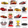 12Pcs Race Car Birthday Centerpieces for Children Car Racing Decorations for Race Car Birthday Supplies Race Car Party Supplies view 2