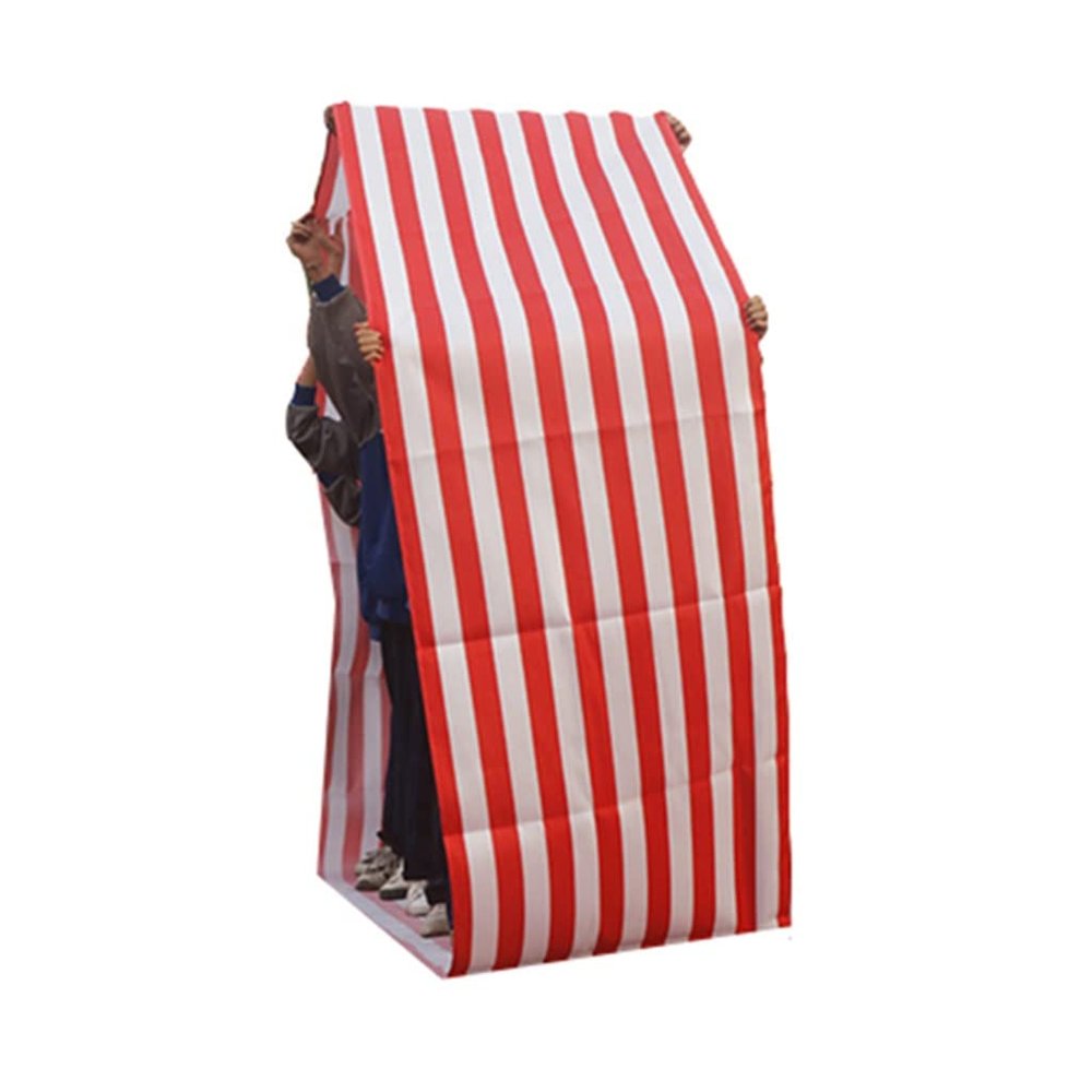 Playing Run Mat Red Stripes Teamwork Game - Running Mat, Interesting Indoor and Outdoor Team Building Game Props (Size : Kids-4M/13FT)