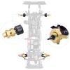 AllinRC Brass Steering Knuckles and Extended 7mm Wheel Hex Hub with Ball Bearings Compatible with Axial SCX24 1/24 RC Crawler Car AXI90081 Upgrades Parts (Gold) view 2