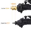 AllinRC Brass Steering Knuckles and Extended 7mm Wheel Hex Hub with Ball Bearings Compatible with Axial SCX24 1/24 RC Crawler Car AXI90081 Upgrades Parts (Gold) view 3