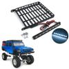 1/24th RC Roof Rack Luggage Carrier with 8LED Light Bar for Axial SCX24 AXI00005 Gladiator RC Crawler Car view 1
