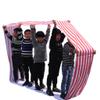 Playing Run Mat Oxford Cloth Running Mat, Multiplayer Cooperative Game Props, Suitable for Adults and Children, Red White Stripes (Size : Kids-4M/13FT) view 1