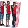 Playing Run Mat Oxford Cloth Running Mat, Multiplayer Cooperative Game Props, Suitable for Adults and Children, Red White Stripes (Size : Kids-4M/13FT) view 2