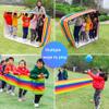 Playing Run Mat Oxford Cloth Running Mat, Multiplayer Cooperative Game Props, Suitable for Adults and Children, Red White Stripes (Size : Kids-4M/13FT) view 4