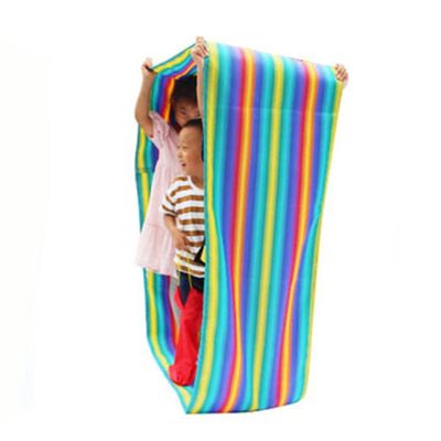 Playing Run Mat Colorful Stripes Teamwork Game, Waterproof and Wear-Resistant Oxford Running Pad, Indoor and Outdoor Expansion Game Props (Size : Kids-4M/13FT)
