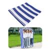 Playing Run Mat Blue Striped Oxford Running Mat, Teamwork Game Props, Funny Games Props (Size : Adult-6M/20FT) view 1