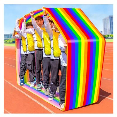 Playing Run Mat Indoor Outdoor Oxford Cloth Running Mat, Fun Teamwork Game, Waterproof and Wear-Resistant, Adults and Children Can Use (Size : Adult-20M//65FT)