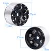 GoHobby 1.0 Beadlock Wheels 1" Micro Wheel Rims for All 1/24 Scale Axial SCX24 RC Crawler Car Upgrades Accessories view 2
