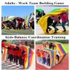 Playing Run Mat Indoor Outdoor Teamwork Game - Running Mat, Waterproof and Wear-Resistant Oxford Cloth, Suitable for Birthday Party/Kindergarten Parent-Child Interaction (Size : Adult-20M//65FT) view 3