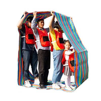 Playing Run Mat Colorful Striped Running Mat, Fun Multiplayer Cooperative Lawn Game, Kindergarten Games Props (Size : Kids-4M/13FT)