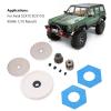 Dilwe 1/10 RC Car Spur Gear, 56T Spur Gear with 13T Gear, RC Upgrade Replacement Parts for Axial SCX10 RC Crawler Car, RC Diff Differential Main Metal Spur Gear (White) view 2