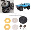 Dilwe 1/10 RC Car Spur Gear, 56T Spur Gear with 13T Gear, RC Upgrade Replacement Parts for Axial SCX10 RC Crawler Car, RC Diff Differential Main Metal Spur Gear (White) view 4