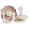 FRIGG Daisy Night SilkySoft Silicone Baby Pacifier | Made in Denmark | BPA-Free (Blush/Cream, 6-18 Months) view 1