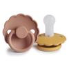 FRIGG Daisy SilkySoft Silicone Baby Pacifier | Made in Denmark | BPA-Free (Rose Gold/Honey Gold, 6-18 Months) view 1