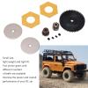 Dilwe 1/10 RC Car Spur Gear, 56T Spur Gear with 13T Gear, RC Replacement Accessories Upgrade Parts for Axial SCX10 RC Crawler Car(Black) view 4