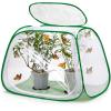 XingYunEr Outdoor Pop-up Large Insect and Butterfly Net Habitatwith Rainproof top Cover Increase Survival Rate, Windproof Trapezoidal DesignCollapsible Caterpillar Growing Mesh Cage Terrarium view 1