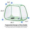 XingYunEr Outdoor Pop-up Large Insect and Butterfly Net Habitatwith Rainproof top Cover Increase Survival Rate, Windproof Trapezoidal DesignCollapsible Caterpillar Growing Mesh Cage Terrarium view 3