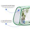 XingYunEr Outdoor Pop-up Large Insect and Butterfly Net Habitatwith Rainproof top Cover Increase Survival Rate, Windproof Trapezoidal DesignCollapsible Caterpillar Growing Mesh Cage Terrarium view 4