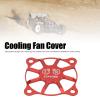 Dilwe RC Cooling Fan Cover, RC Cooling Fan Cover 40x40mm Aluminium Alloy Protective Accessory Part Electric Motor Cooling Fan Cover for RC Car Boat Motor(Red) view 2