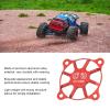 Dilwe RC Cooling Fan Cover, RC Cooling Fan Cover 40x40mm Aluminium Alloy Protective Accessory Part Electric Motor Cooling Fan Cover for RC Car Boat Motor(Red) view 3