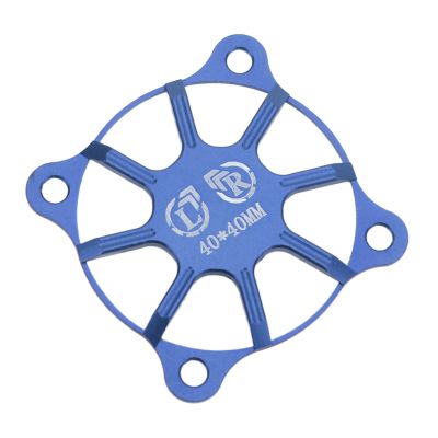 Dilwe RC Cooling Fan Cover, RC Cooling Fan Cover 40x40mm Aluminium Alloy Protective RC Accessories for Motor RC Car Parts(Dark Blue)
